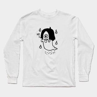 Hi, Ghost Long Sleeve T-Shirt